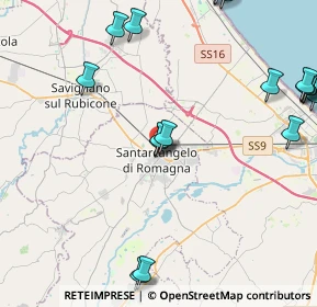 Mappa Via Daniele Felici, 47822 Santarcangelo di Romagna RN, Italia (6.1245)
