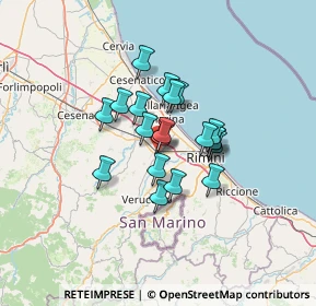 Mappa Via Daniele Felici, 47822 Santarcangelo di Romagna RN, Italia (9.0935)