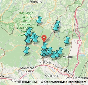Mappa Via del Pianaccio, 51100 Pistoia PT, Italia (12.2275)