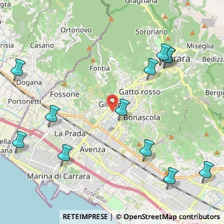 Mappa 54033 Carrara MS, Italia (2.86667)