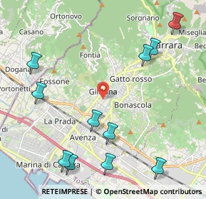 Mappa 54033 Carrara MS, Italia (2.71091)
