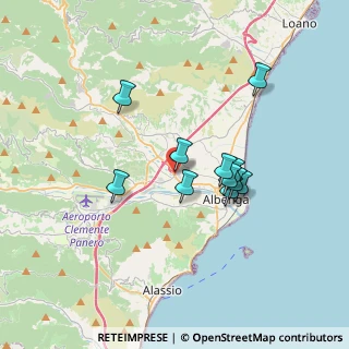 Mappa Via Pieve di Teco, 17031 Albenga SV, Italia (2.93455)