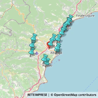 Mappa Via Pieve di Teco, 17031 Albenga SV, Italia (6.02688)
