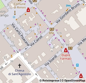 Mappa Via Fratelli Cairoli, 47921 Rimini RN, Italia (0)