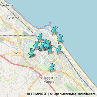 Mappa Via Aponia, 47921 Rimini RN, Italia (1.07231)
