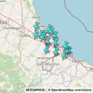 Mappa /o Centro Teorema, 47822 Santarcangelo di Romagna RN, Italia (9.64294)