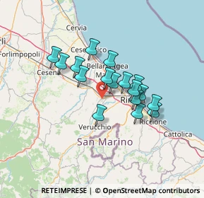 Mappa /o Centro Teorema, 47822 Santarcangelo di Romagna RN, Italia (10.58765)