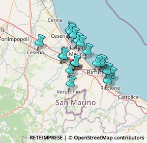 Mappa /o Centro Teorema, 47822 Santarcangelo di Romagna RN, Italia (9.88316)
