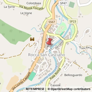 Mappa Piazza Giuseppe Garibaldi, 36, 47017 Rocca San Casciano, Forlì-Cesena (Emilia Romagna)