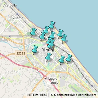 Mappa Via IV Novembre, 47921 Rimini RN, Italia (1.07933)