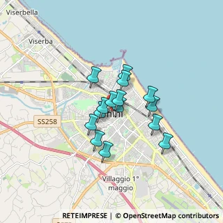 Mappa Via IV Novembre, 47921 Rimini RN, Italia (1.166)