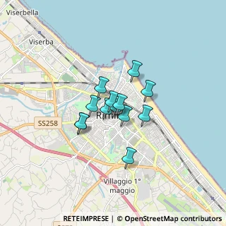 Mappa Via IV Novembre, 47921 Rimini RN, Italia (0.98231)