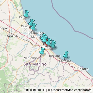 Mappa Via IV Novembre, 47921 Rimini RN, Italia (11.07364)