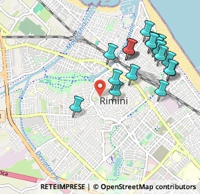 Mappa Via Luigi Poletti, 47923 Rimini RN, Italia (1.0445)