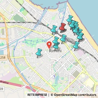 Mappa Via Luigi Poletti, 47923 Rimini RN, Italia (1.0445)