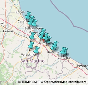 Mappa Via Luigi Poletti, 47923 Rimini RN, Italia (10.0015)