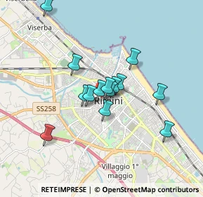 Mappa Via Luigi Poletti, 47923 Rimini RN, Italia (1.34929)