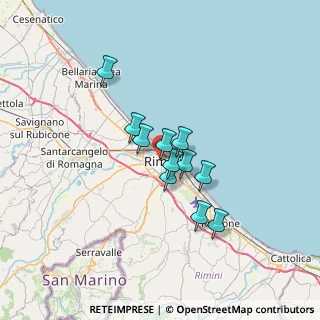 Mappa Via Luigi Poletti, 47923 Rimini RN, Italia (4.77545)