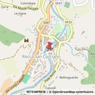 Mappa Piazza Poggi,  17, 47017 Rocca San Casciano, Forlì-Cesena (Emilia Romagna)