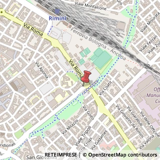 Mappa Via Bastioni Orientali, 82, 47921 Rimini, Rimini (Emilia Romagna)