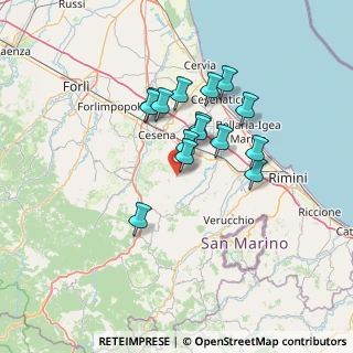 Mappa Via Cella, 47020 Longiano FC, Italia (11.10533)