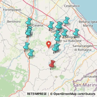 Mappa Via Cella, 47020 Longiano FC, Italia (7.13059)