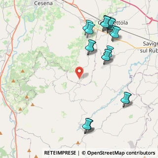 Mappa Via Cella, 47020 Longiano FC, Italia (5.1065)