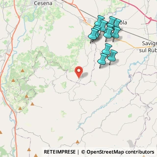 Mappa Via Cella, 47020 Longiano FC, Italia (4.81692)