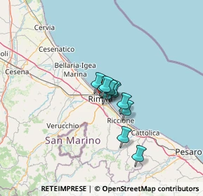 Mappa Via Castelfidardo, 47923 Rimini RN, Italia (6.56909)