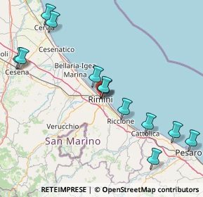 Mappa Via Castelfidardo, 47923 Rimini RN, Italia (18.96417)