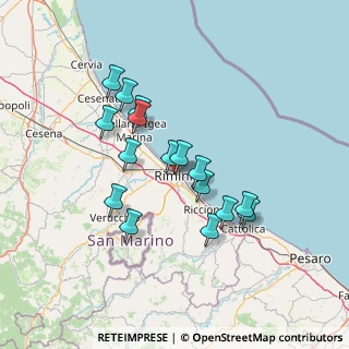 Mappa Via Castelfidardo, 47923 Rimini RN, Italia (12.45063)