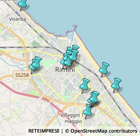 Mappa Via Castelfidardo, 47923 Rimini RN, Italia (1.71813)