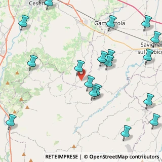 Mappa Via Beverano, 47020 Roncofreddo FC, Italia (6.1295)
