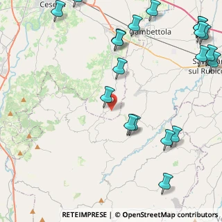 Mappa Via Beverano, 47020 Roncofreddo FC, Italia (6.3145)