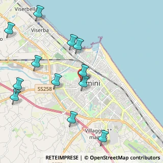 Mappa Via Circonvallazione Occidentale, 47923 Rimini RN, Italia (2.54167)