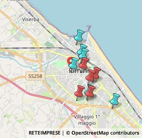 Mappa Via Circonvallazione Occidentale, 47923 Rimini RN, Italia (1.39273)
