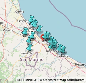 Mappa Via Circonvallazione Occidentale, 47923 Rimini RN, Italia (10.276)