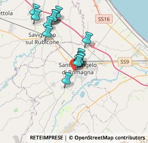 Mappa Via B. Franklin, 47822 Santarcangelo di Romagna RN, Italia (3.51933)