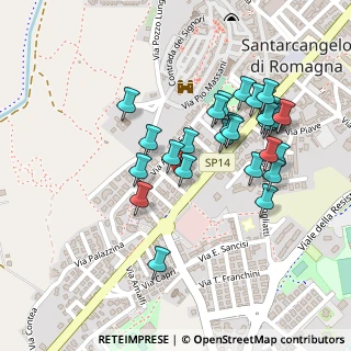 Mappa Via B. Franklin, 47822 Santarcangelo di Romagna RN, Italia (0.225)