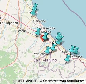 Mappa Via B. Franklin, 47822 Santarcangelo di Romagna RN, Italia (12.28)