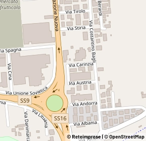 Mappa Via Carinzia, 47921 Rimini RN, Italia (0.15385)