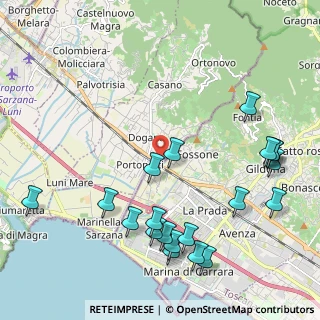 Mappa Via Sette Quartieri, 19034 Ortonovo SP, Italia (2.606)
