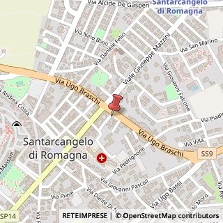 Mappa Via Ugo Braschi, 33/A, 47822 Santarcangelo di Romagna, Rimini (Emilia Romagna)