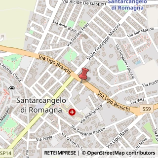 Mappa Via Ugo Braschi, 31, 47822 Santarcangelo di Romagna, Rimini (Emilia Romagna)