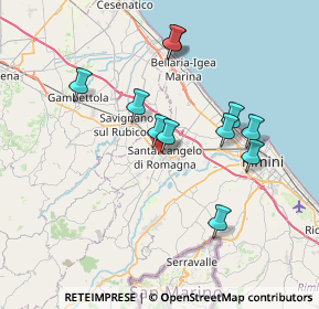 Mappa Via dell'Argilla, 47822 Santarcangelo di Romagna RN, Italia (6.78545)