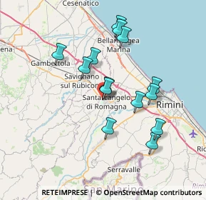 Mappa Via dell'Argilla, 47822 Santarcangelo di Romagna RN, Italia (6.63)