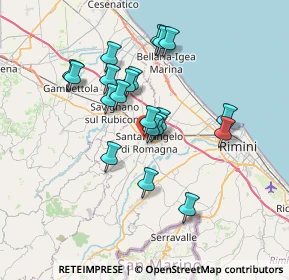 Mappa Via dell'Argilla, 47822 Santarcangelo di Romagna RN, Italia (6.184)