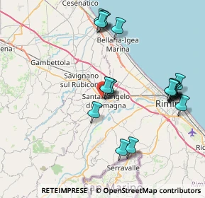 Mappa Via dell'Argilla, 47822 Santarcangelo di Romagna RN, Italia (8.5495)