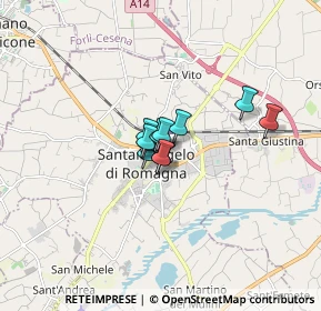 Mappa Via Ugo Braschi, 47822 Santarcangelo di Romagna RN, Italia (0.76182)