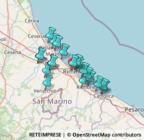 Mappa Corso Giovanni XXIII, 47900 Rimini RN, Italia (10.39)